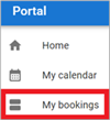 Roomfinder My Bookings Button