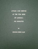 Attack and Defense at the 1704 Siege of Landau cover