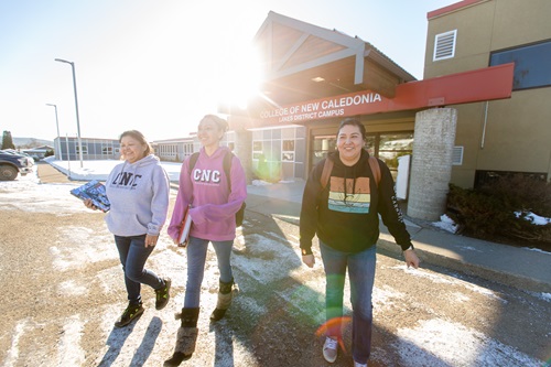 Students leaving burns lake campus