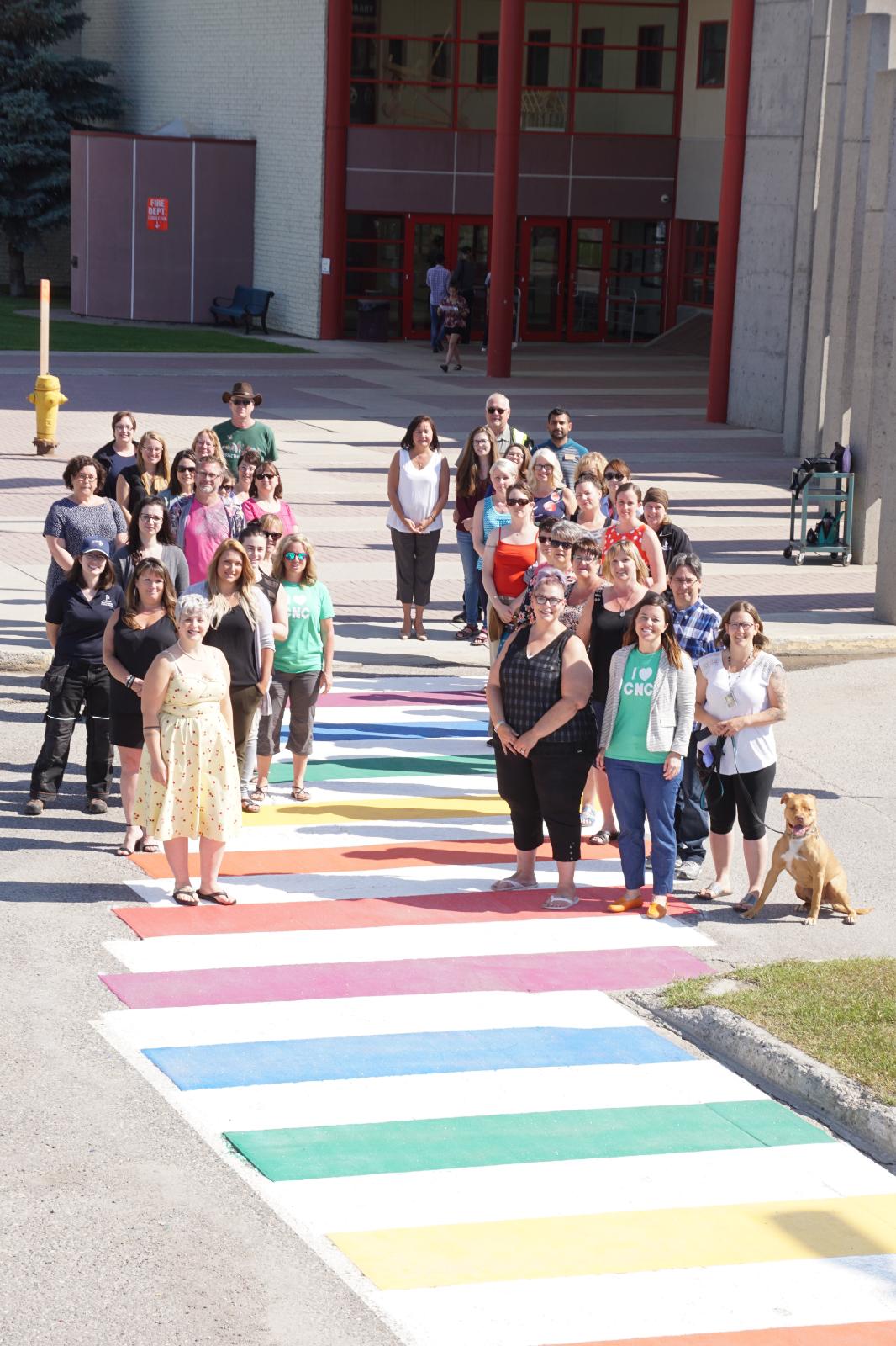 CNC Rainbow Crosswalk