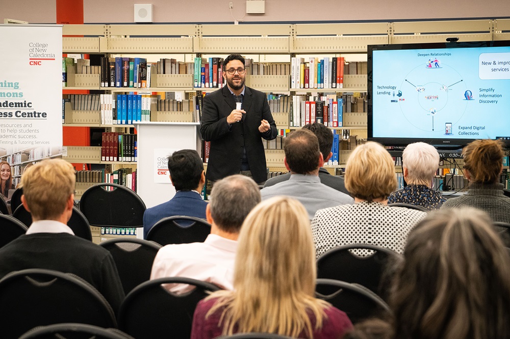 Ignacio Albarracin shares plans for the library