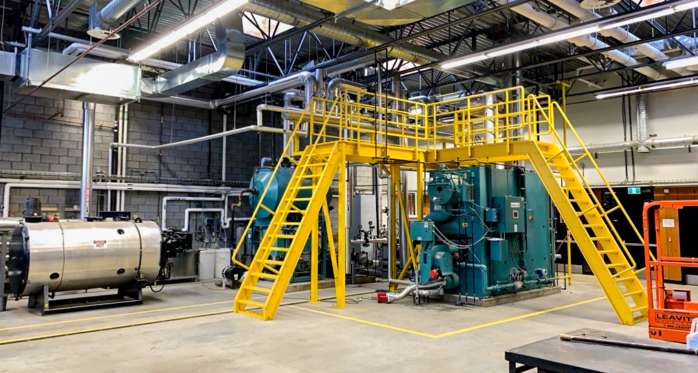 Wide shot of new power engineering classroom