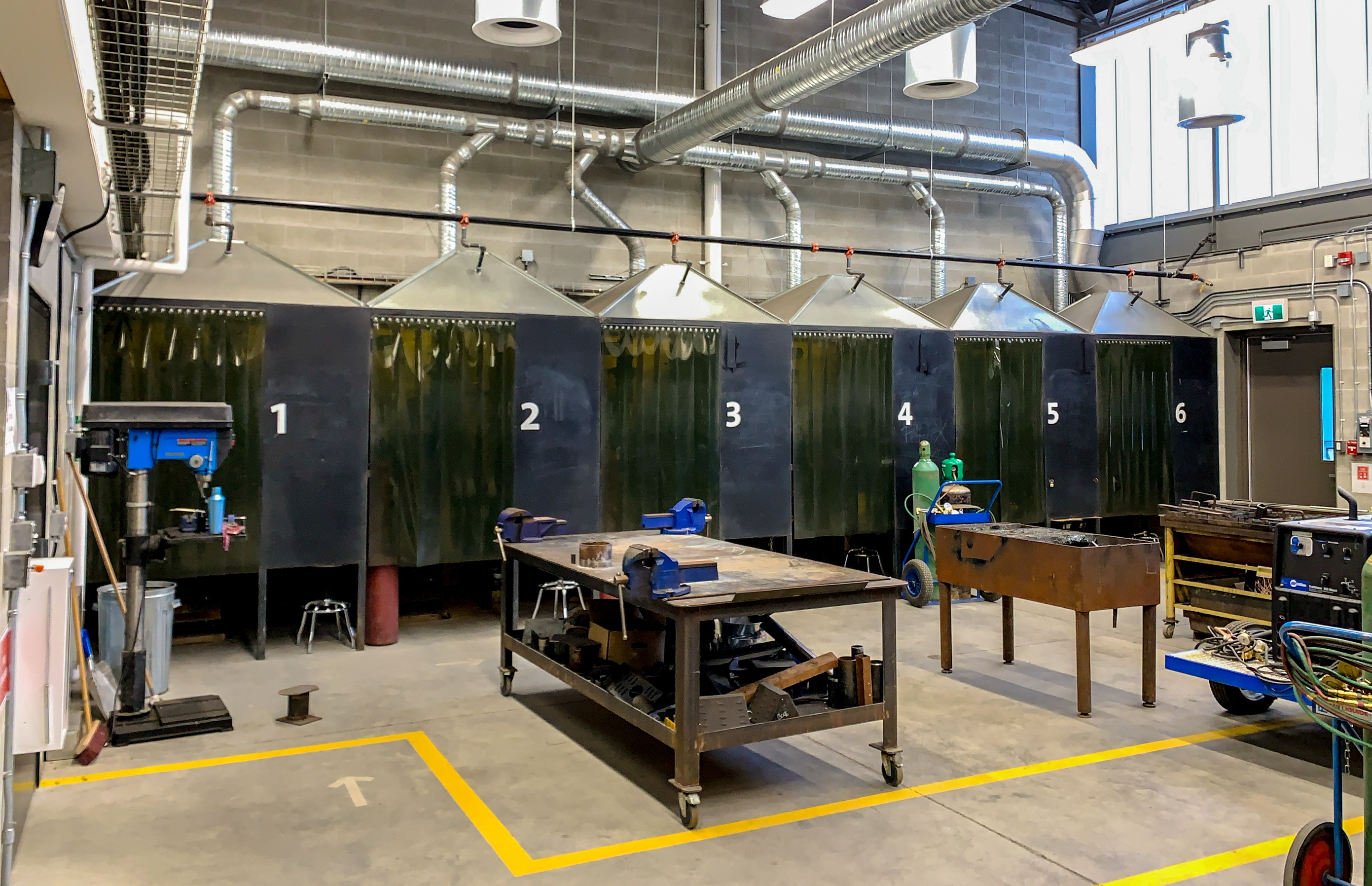 Six new welding bays