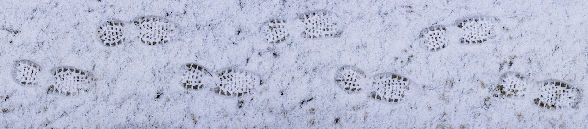 Footprints in the snow
